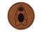 Sweet Yeti Abominable Snowman Round Iron-On Engraved Faux Leather Patch Applique - 2.5"